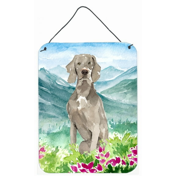 Mountian Flowers Weimaraner Wall or Door Hanging Prints