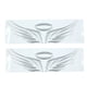 thumbnail image 1 of 2Pcs Adhesivo Reflector 3D De Tono Plata Auto Adhesivo De Patrón De Alas De Angel, 1 of 1