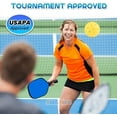 thumbnail image 5 of 16 Pack Pickleball Balls 74mm 40 Holes Professional Quality for Outside Sports,Yellow, 5 of 12
