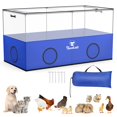 thumbnail image 1 of Corral para Mascotas Pawaboo Jaula Tienda Para Animales Pequeños Azul 168x84x84cm, 1 of 7