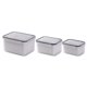 thumbnail image 5 of contenedor de almacenamiento Juego De 3 Recipientes De Almacenamiento De Alimentos Para Cocina, A Prueba De Fugas, Recipiente Rectangular Para Preparación De Comidas Rectángulo Magideal contenedor de almacenamiento, 5 of 7