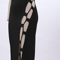 thumbnail image 5 of Robe Longue Maxi Décontractée Sans Manches à Col en V Profond pour Femmes, Grande Taille, Ample, Unie, 5 of 5