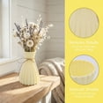 thumbnail image 2 of Unique Bargains Modern Geometric Unbreakable Flower Vase Beige 4.7" x 4.7" x 6.7", 2 of 6