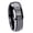 Black 2 Tone Polish Edge, variant on Celtic Knot Dome Brushed Finish Blue Tungsten Men Ring 10MM