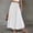 White, variant on Skirts for Women Elegant Solid Color Casual Skirt with Elastic Waist for Everyday Wear and Travel Versatile Women's Skirt for Summer Style Khaki XXL