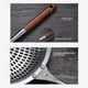 thumbnail image 4 of Colador De Cocina, Colador De Acero Inoxidable Para Alimentos, Colador Con Mango Largo De Madera, Herramienta De Cocina Cateissary HA034585-00, 4 of 6