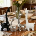 thumbnail image 6 of Taotanxi Heartwarming 4-Piece Ceramic Giraffe Family Statue Set - Modern Tabletop Decor for Living Room, TV Stand, Entryway & Shelf | Elegant Home Décor with Abstract Giraffe Sculpture Art, 6 of 6