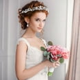 thumbnail image 6 of CRILSTYLEO Bridal Tiaras For Wedding Rhinestone Crown Silver Women 1Set 6.3X5.3X0.8In, 6 of 8
