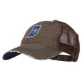 thumbnail image 2 of Indiana State Flag Map Embroidered Low Profile Cotton Mesh Cap - Brown OSFM, 2 of 5