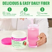 (3 pack) BelliWelli Daily Fiber Supplement with Probiotics, Electrolytes, and Collagen - Watermelon, 6.4 oz