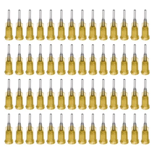 Uxcell Aiguille de Distribution à Pointe Émoussée pour Pistolet à Colle Liquide, 16G 1/2 Pouces, 100 Pcs (Gris)