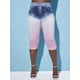 thumbnail image 2 of Tallas de talla grande Dye 3D Imprimir Capri Jeggings Rosegal Leggings de talla grande, 2 of 5