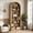Light Brown, variant on Fnova 78" Bookshelf, Farmhouse Tall 8-Tier Arched Bookcase, Wood Display Shelf Book Shelf Organizer for Living Room, Bedroom, Entryway