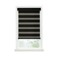 thumbnail image 2 of Achim Celestial Indoor Cordless Black Polyester Room Darkening Window Zebra Shade, 72" L x 23" W, 2 of 6