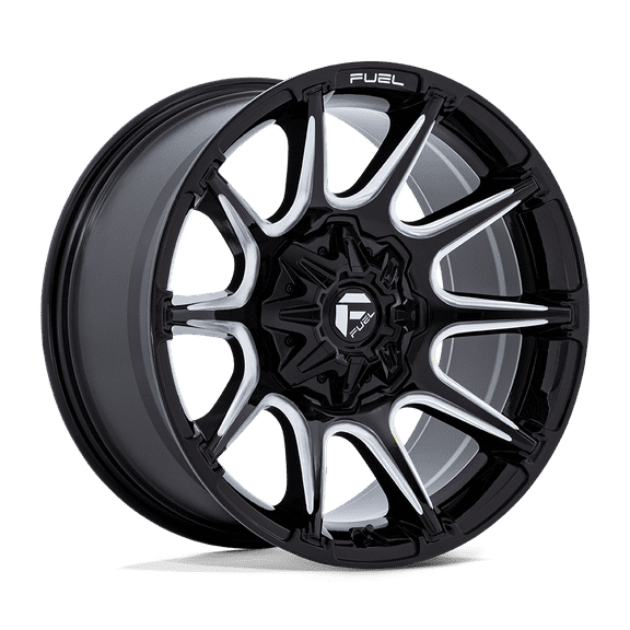 22x10 Fuel Off-Road FC880 Super C Gloss Black Milled Wheel 6x135/6x5.5 (10mm)