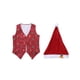thumbnail image 2 of Juguetes de piscina, juguetes para bebés, juguetes para niños pequeños, conjunto de chaleco y gorro navideño para niños, disfraz de Papá Noel para niños pequeños, niñas, disfraces festivos de Navidad,, 2 of 8