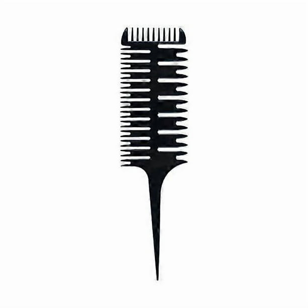 Hair Dyeing Comb, 3 Pcs Professional Salon Hair Dyeing Kit 3-Way Sectioning Highlight Comb Professional Weave W