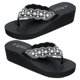 thumbnail image 1 of 1 Pair Non-slip Beach Shoes Slipsole Shoes Flops Pearl Diamond Shoes for Summer Women Wearing (Black Size 36 23.0CM, 6US, 3.5UK, 36.5EU, 9.039Inch ), 1 of 3
