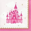 Square Little Princess 6 1/2" x 6 1/2" Folded Size Lunch Napkin,Pack of 16,2 packs