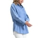 thumbnail image 4 of Camisa de mezclilla casual para mujer INSPIRE CHIC de manga larga, chaqueta de jean, talla XS, azul claro, 4 of 6