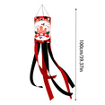 thumbnail image 2 of LPSSTORE Christmas Windpipe Flag Xmas Windsock Pendant Xmas Wind Streamer Xmas Hanging Flags Unique Windsocks Wind Sock Outdoor Signs Outdoor Windsock Cloth Windproof, 2 of 3