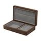 thumbnail image 2 of Caja organizadora de joyas, caja de regalo de recuerdo de viaje para anillos, collares y pulseras. Interior gris, 2 of 9