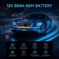 thumbnail image 5 of 12V 80Ah AGM Car Battery BCI Group 94R H7 800CCA 155RC Deep Cycle Start-Stop Auto Battery, 5 of 14