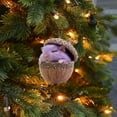 thumbnail image 4 of WKSCLPAI Christmas Forest Animal Acorn Ornaments, Cozy Cute Macron Color Animal-Theme Hanging Decorations, Xmas Tree Decor, Rustic Home Decor Holiday Accents, Holiday Gifts, 4 of 6