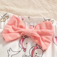 thumbnail image 7 of Infant Baby Girl Winter Clothes Set Cute Letter I’M MY DADDY'S GIRL AND MY MOMMY'S WORLD Printed Long Sleeve Ruffle Romper Butterfly Print Pants and Bow Headband 3-Piece Set 0 3 6 9 12 18 24 Months, 7 of 7