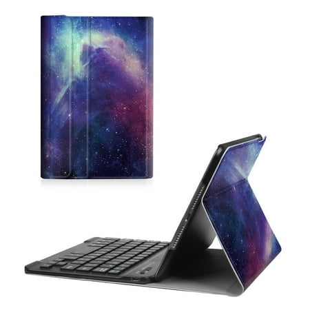 Galaxy Ipad Case Fintie iPad mini 4 Case - Shell Lightweight Cover with Detachable Wireless Bluetooth Keyboard, Galaxy ()