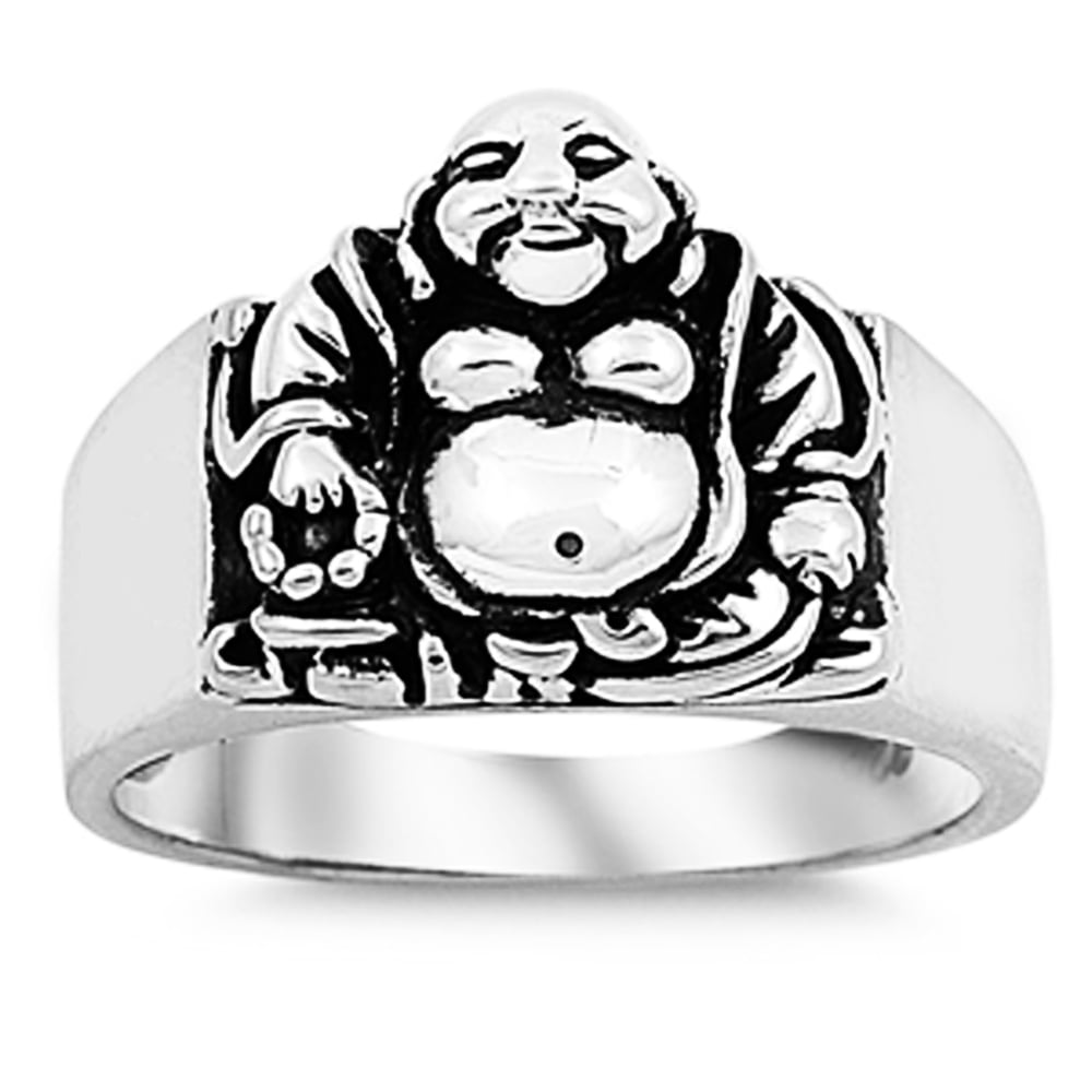 Buy Buddha Signet Ring Silver Rings Statement Rings Stainless Steel Ring  Jewelry Unisex Mens Womens Jewellery Poker Rings Mens Ring Online in India  - Etsy