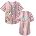 thumbnail image 2 of Looney Tunes Lola Bunny Girls Baseball Jersey, Short Sleeve Button-Up Graphic Shirt- Little and Big Girl Sizes, 2 of 7