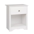 thumbnail image 4 of Prepac Monterey 1-Drawer White Tall Nightstand, 4 of 5