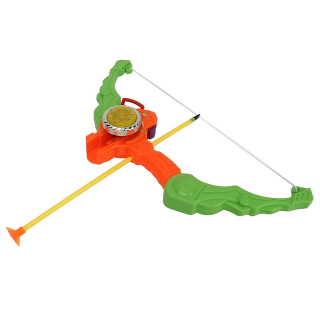 Bow AndSet, Suction Cup Head Design Archery Toy Play Set With Light Effect For Indoor Outdoor Play