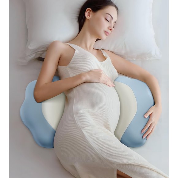 Almohada DONAMA para Embarazo de 76 cm, Espuma de Memoria y Enfriamiento