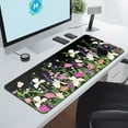 thumbnail image 3 of Large Gaming Mouse Pad Keyboard Pad 31.5 x 11.8 in Gaming Pad Black Mouse Pad with Anti-Slip Rubber Base, Extended Mouse Mat XL Mouse Pad Large Mouse Mat(Flower), 3 of 14