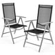 Costway Set of 2 Patio Folding Chairs Adjustable Reclining Indoor Outdoor Garden Pool – image 1 sur 8