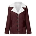 thumbnail image 4 of BILIKEYU Women's Winter Warm Fleece Lined Plain Color Coats Outerwear, Fleece Jacket Women, Winter Coats for Women, Winter Jackets for Women, 4 of 6