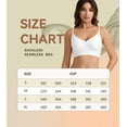 thumbnail image 5 of Exerin Women's Seamless Bras Wirefree Low Back Backless Comfort Multiway Convertible Bra(White,M), 5 of 5