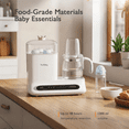 thumbnail image 2 of YunBaby Baby Bottle Warmer & Sterilizer, 44oz Formula Kettle with Drying & Steam, Multi-Function Bottle Warmer for Breastmilk, Food & Baby Essentials, 2 of 7