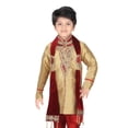 thumbnail image 5 of Ahhaaaa Kid's Indian Ethnic Handwork Embroidery Sherwani and Breeches Set With Dupatta Special Traditional Collection for Boys, 5 of 5