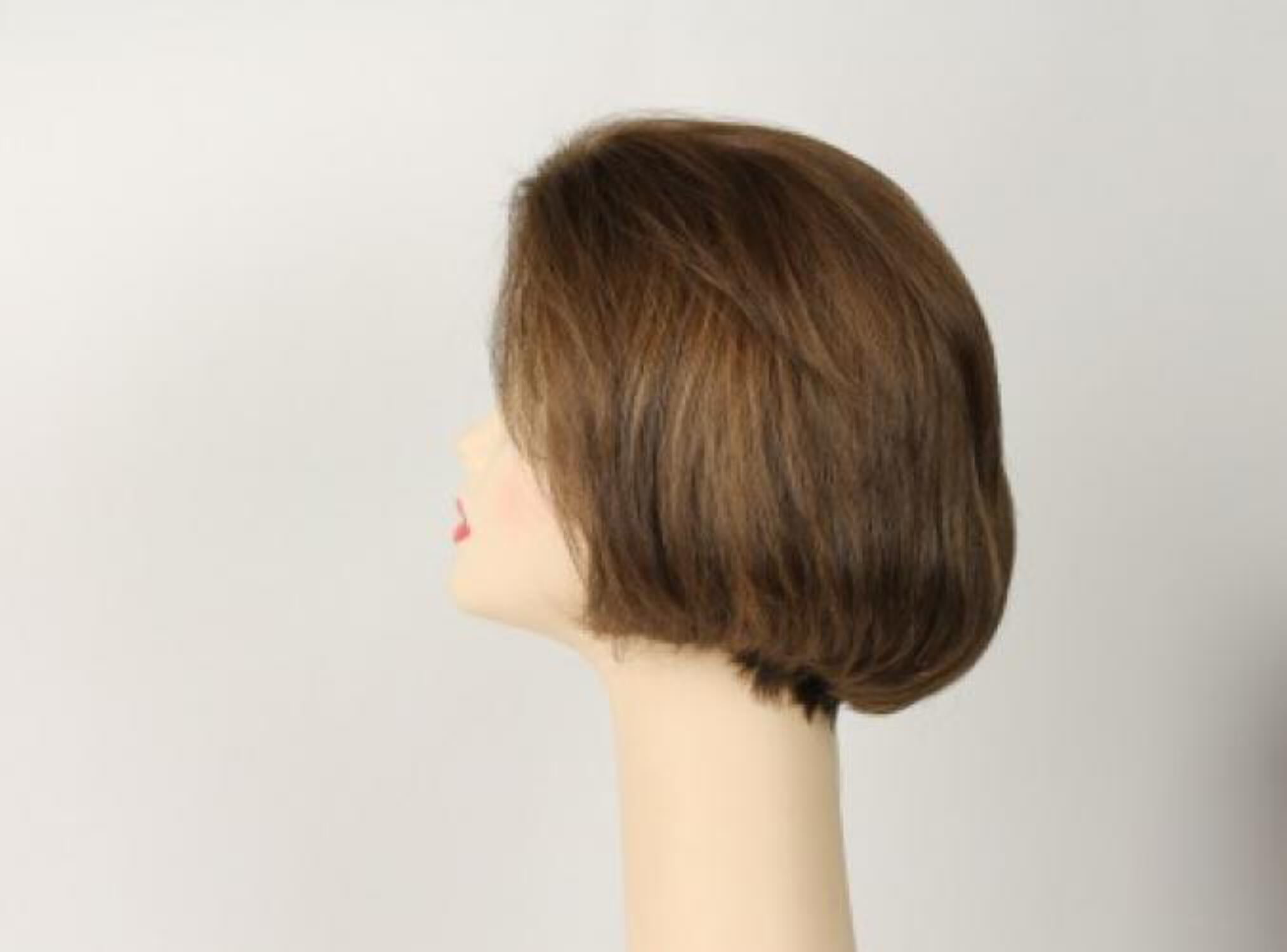 European Human Hair Freeda Wig Brown With Blonde Highlights Dorothy Size Medium