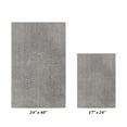 thumbnail image 3 of Better Trends 2 Piece Bathroom Rug Set 100% Polyester (17" x 24" | 24" x 40") Bath Rug, Water Absorbent Non-Slip Bath Mat Machine Washable Micro Plush Collection - Gray, 3 of 6