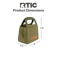 thumbnail image 6 of RTIC Insulated Lunch Bag, Soft-Sided Freezable & Collapsible Cooler, Olive, 6 of 9