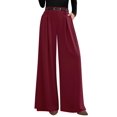 thumbnail image 1 of Pantalones anchos PRETTYGARDEN 2025 de cintura alta para mujer, 1 of 8
