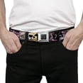 thumbnail image 3 of Buckle-Down Belt, Seatbelt Buckle Belt, Dead Men Tell No Tales Pink, Youth 22 to 32 Inches, 3 of 9