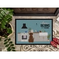 thumbnail image 3 of Chocolate Labrador Kitchen Scene Indoor or Outdoor Mat 18x27 CK7760MAT, 3 of 4