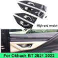 thumbnail image 2 of For Outback 2020 2021 2022 Carbon Fiber Inner Door Handle Bowl Cover Trim Car Interior Accessories, 2 of 5
