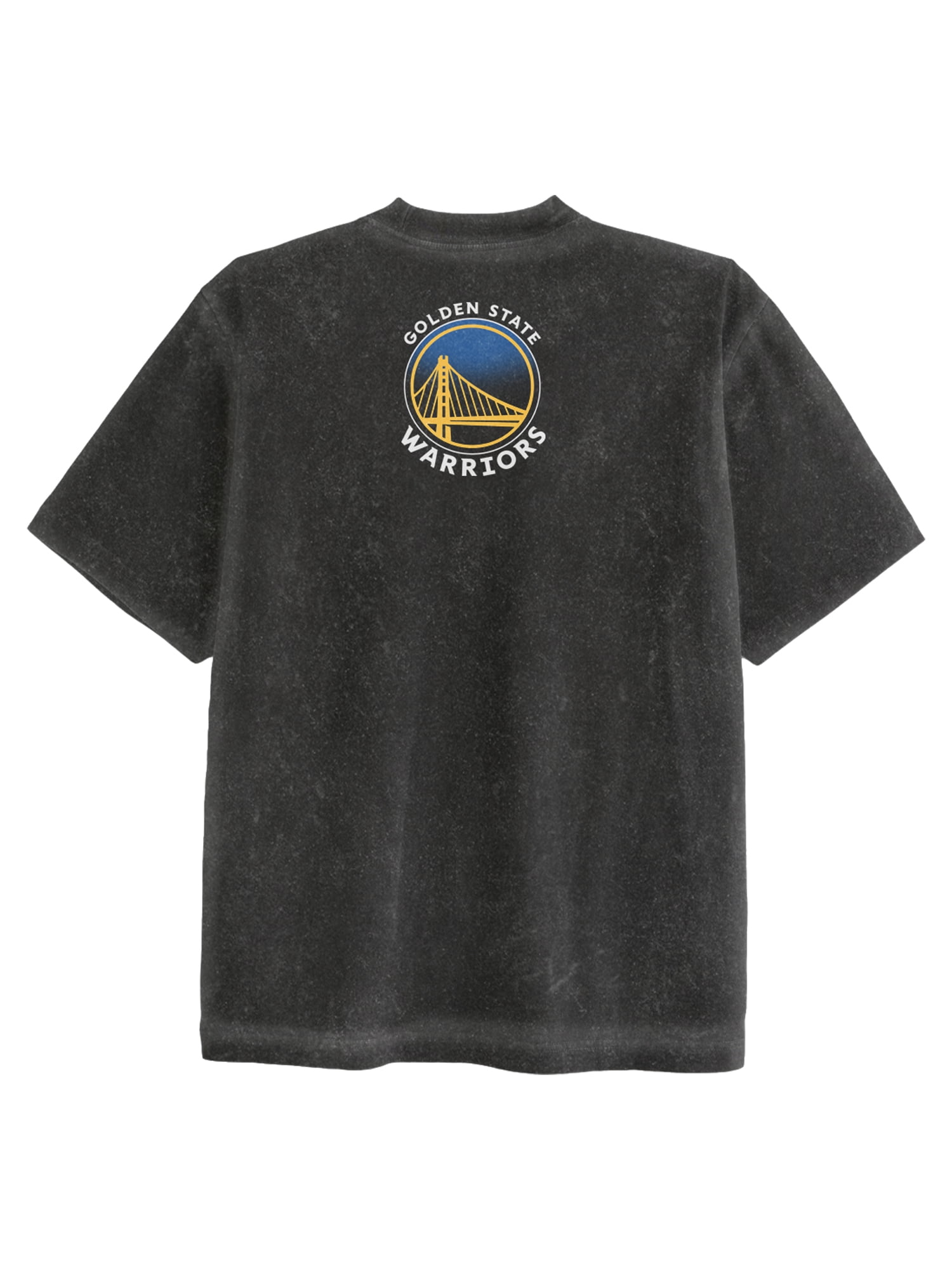 NBA Golden State Warriors Men's & Big Men's Front & Back Boxy Fit Mineral Wash Graphic T-Shirt, Sizes XS–4XLT, 2XB–5XB