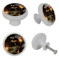 thumbnail image 4 of Firefly Fluorescent Drawer Pulls with Screws: Round 4-Pack Glow-in-the-Dark Knobs – Suitable for Cabinets, Wardrobes, Dressers, 4 of 6